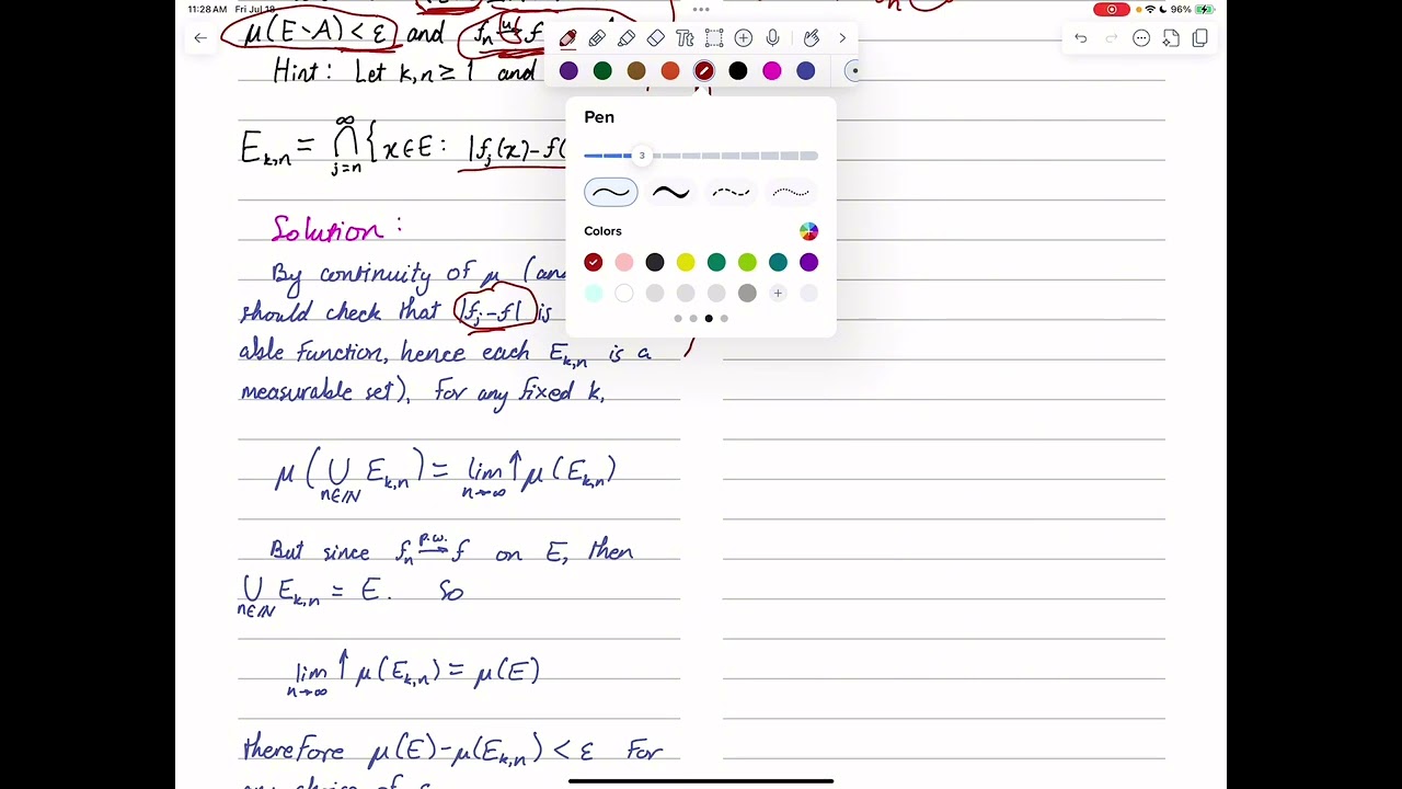 Measure Theory & Probability - Video 14 - Exercise 1.6