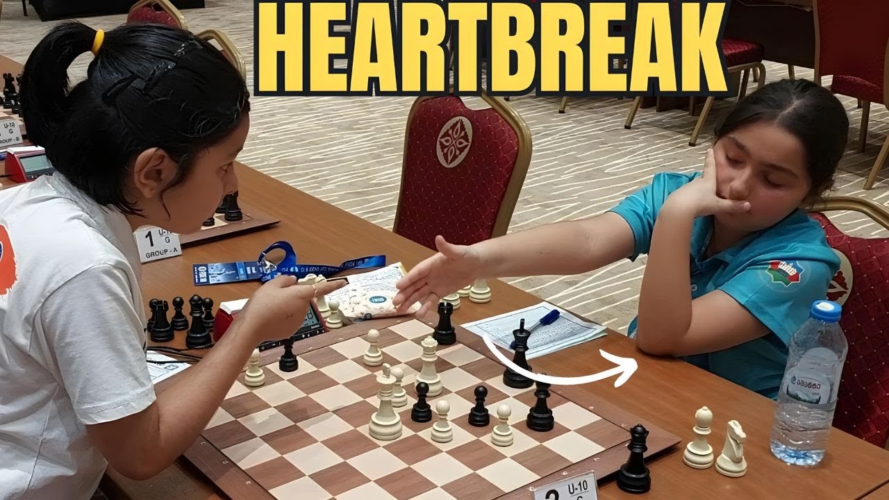 The Most Heartbreaking Chess Game | Kiyana Parihar vs Ahmadli Mehriban | World Cup For Youngsters