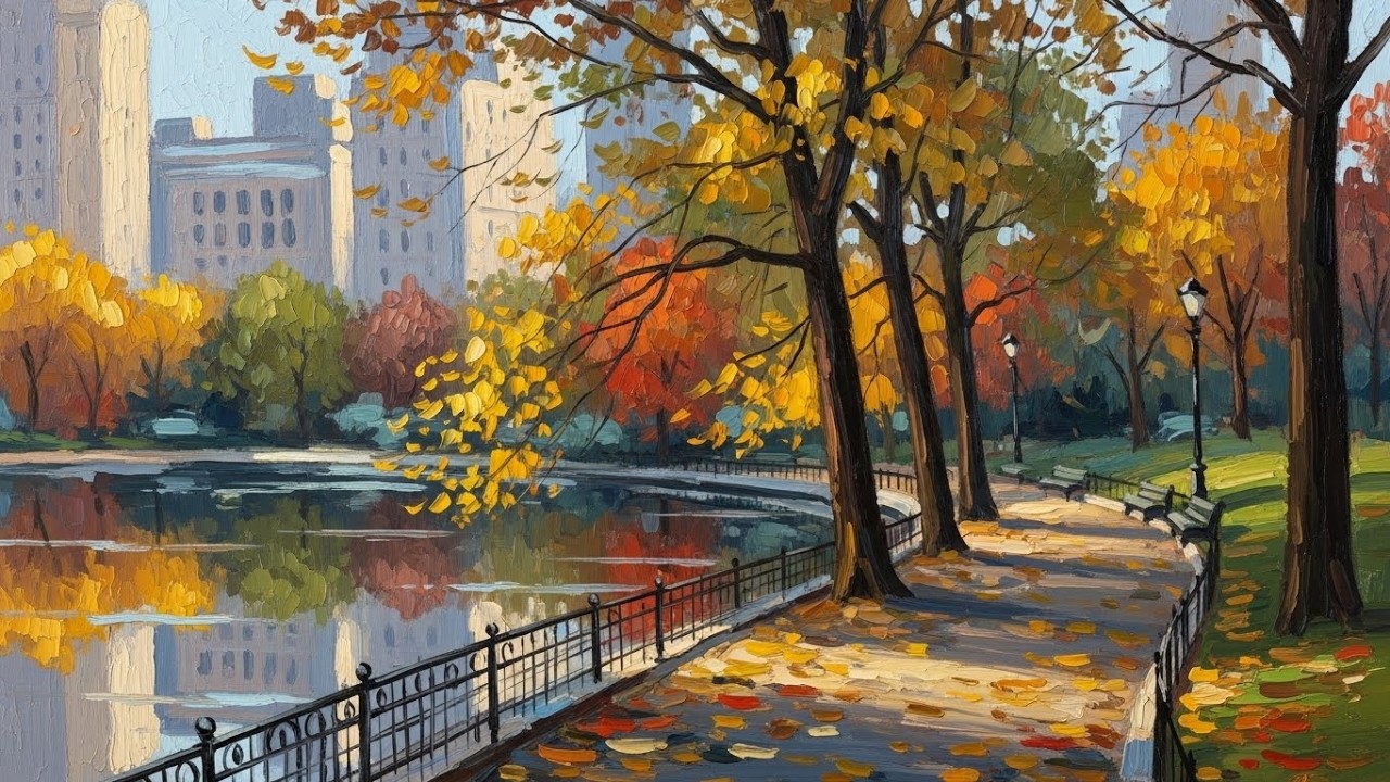 Art for Screen with Music | Art for TV Screensaver | Calm Jazz