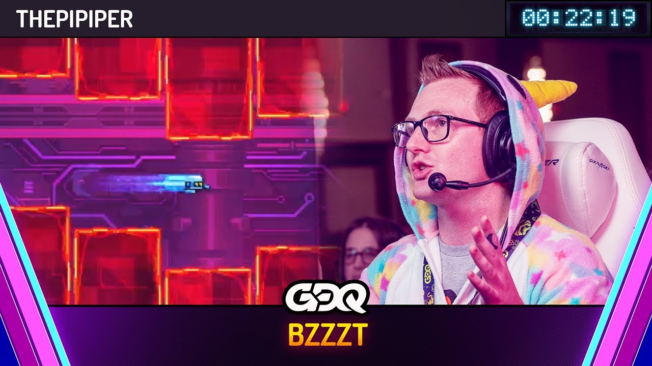 BZZZT by ThePiPiper in 22:19 - Awesome Games Done Quick 2025