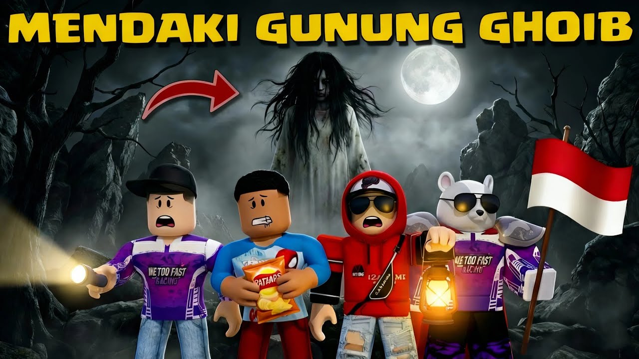 KITA MENDAKI GUNUNG KERAMAT DIKEJAR HANTU DI ROBLOX