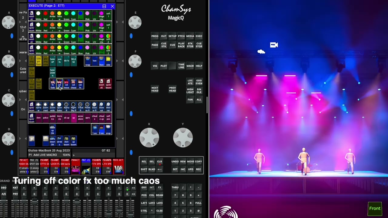 How are lights controlled at concerts? / Dance The Night - Chamsys Busking
