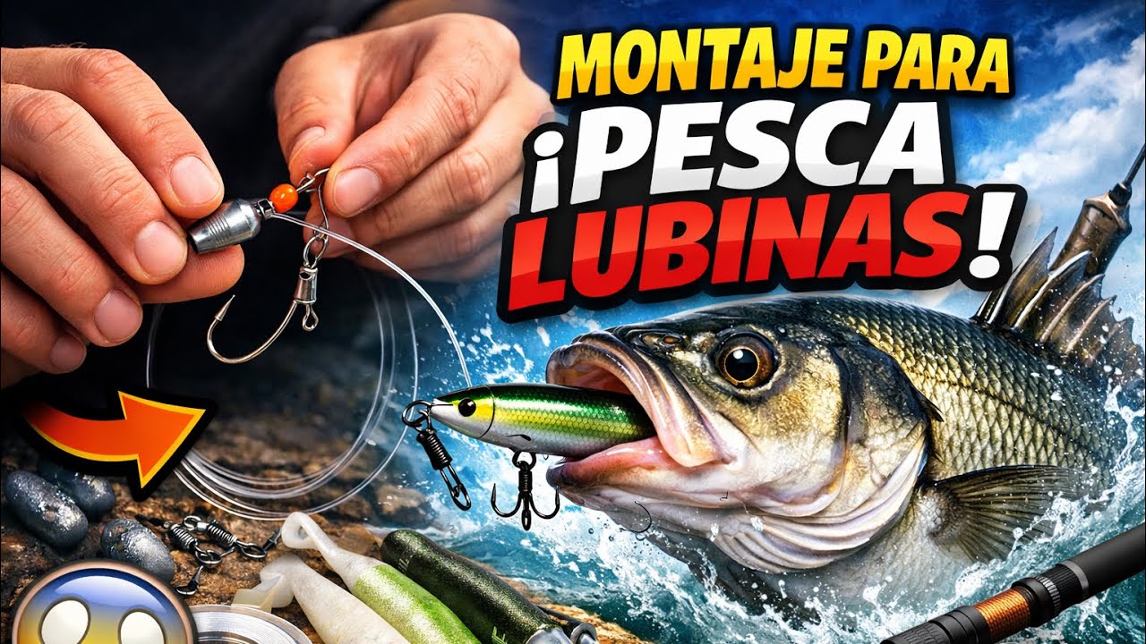 Montaje de pesca de fondo para lubina 