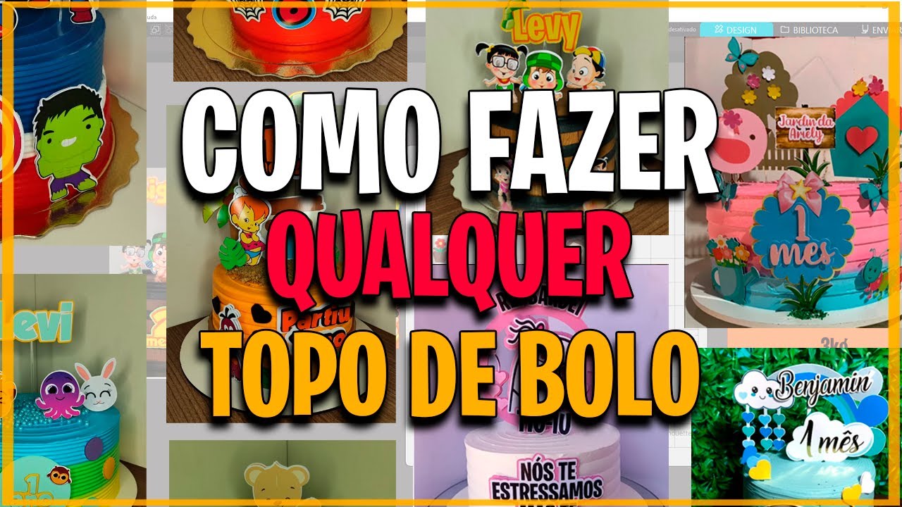 Como fazer topo de bolo para papelaria personalizada [curso silhouette studio]
