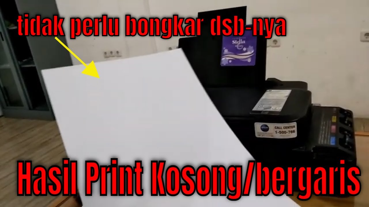 Cara Mengatasi Tinta Printer Epson L120 Tidak Keluar/bergaris Padahal Baru Isi Tinta Full