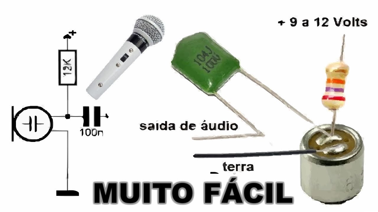 Como Criar um Microfone sem Fio Fácil com Apenas 7 Componentes