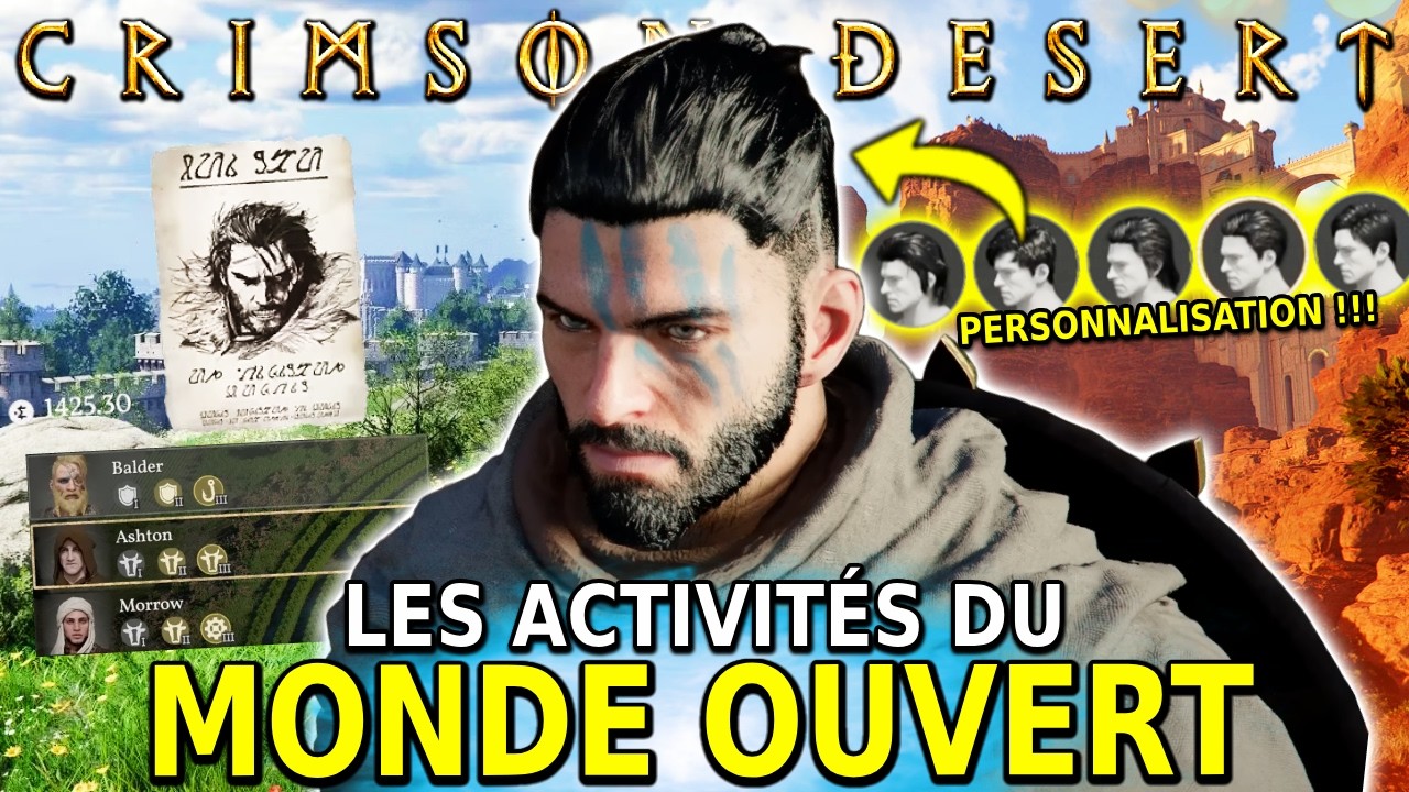 Crimson Desert - Le MONDE OUVERT est-il VIDE? (Activités, Gestion du Camps & Personnalisation)