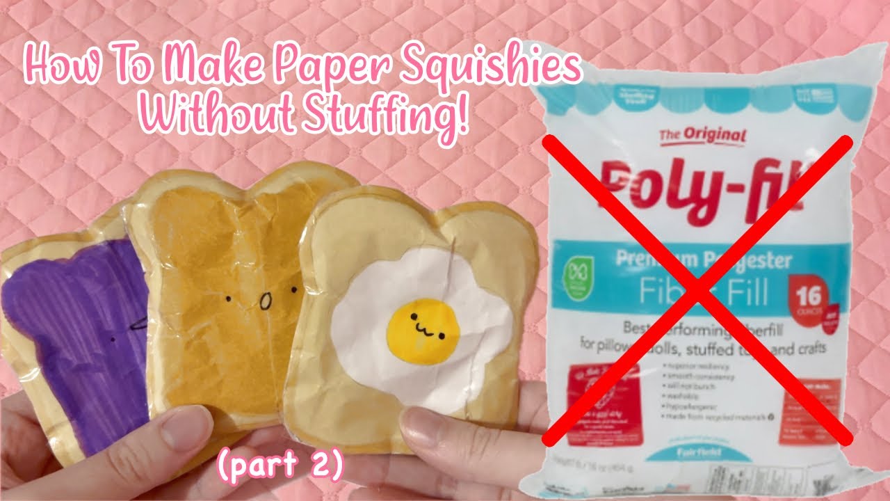 HOW TO MAKE A PAPER SQUISHY WITHOUT COTTON | tutorial | applefrog