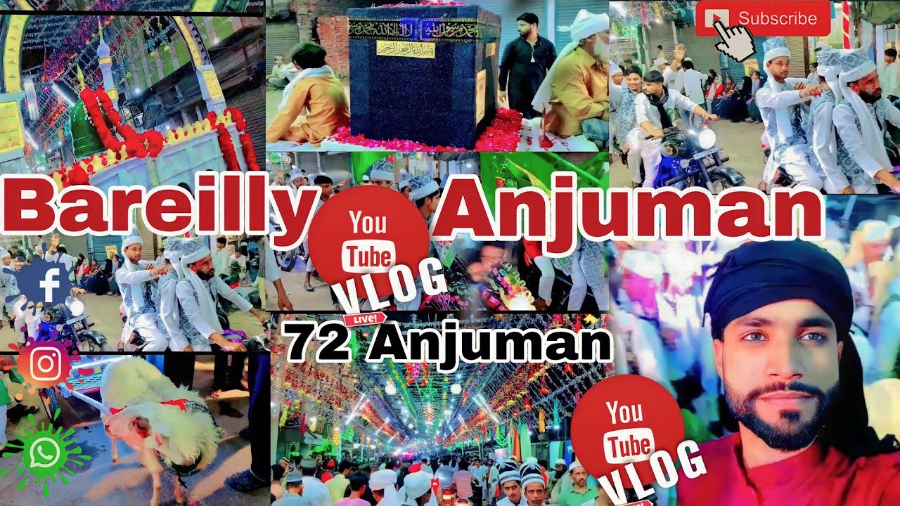 Bareilly Anjuman 🥰😍(12बी सरीफ जुलुस बरैली)#vlog #viral  #vlogger #trending #islamicvideo #vlogs