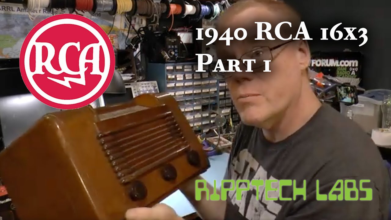 RCA 16x3 Vintage Radio Restore Pt 1
