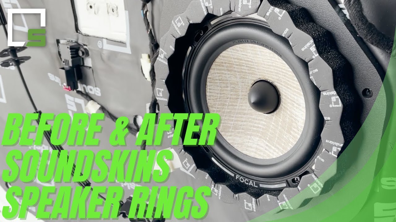 Before and After Applying SoundSkins Speaker Rings│SoundSkins Global
