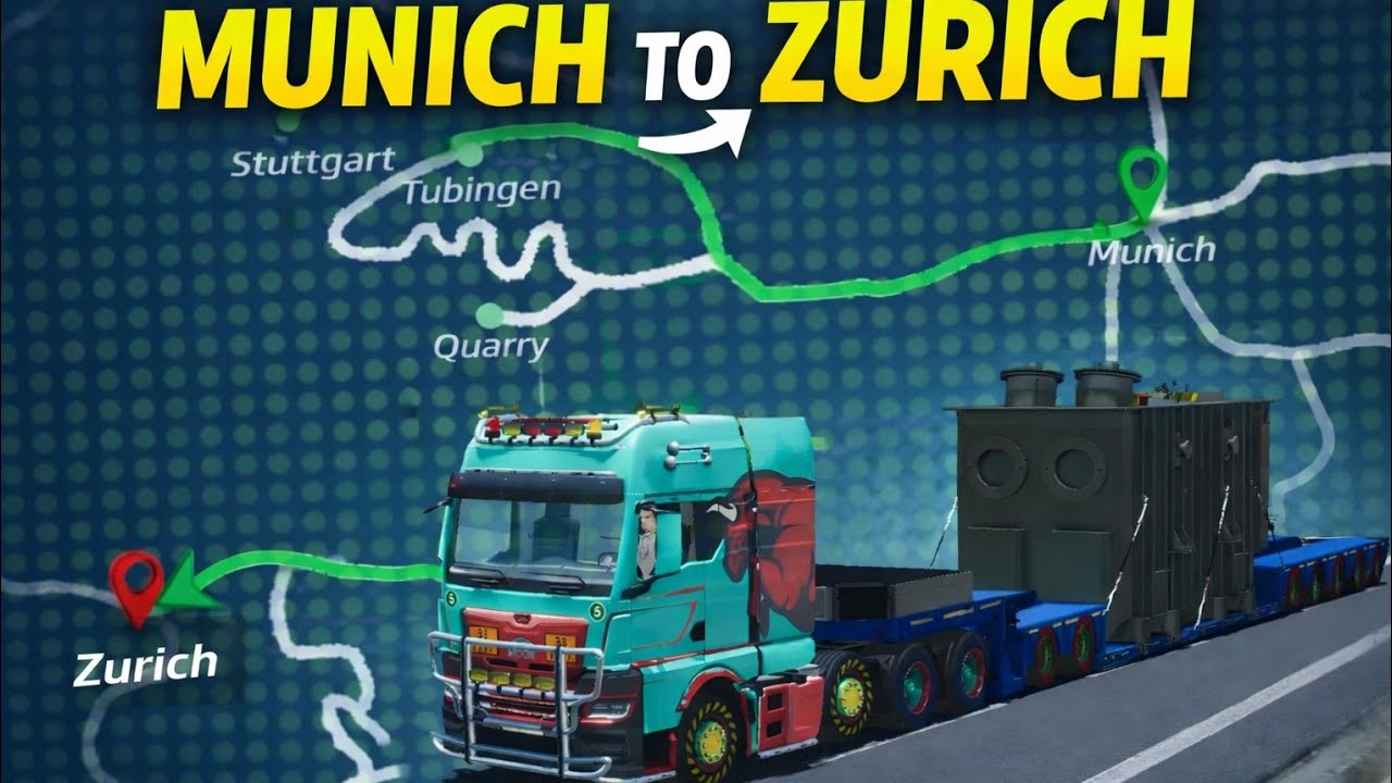 #truckersofeurope3 Munich To Zurich Very high speed 