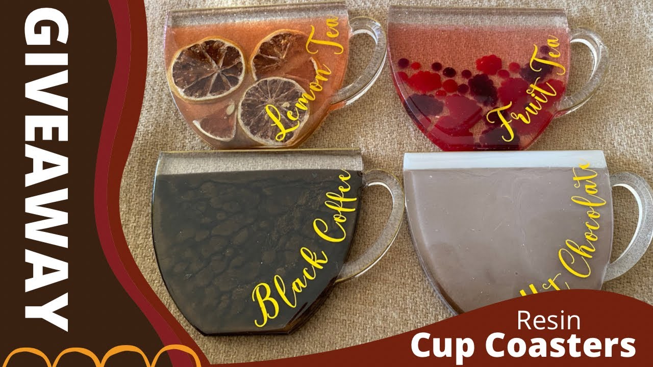 Resin Cup Coasters - Removable Barriers in Moulds- Molds and Shapes GIVEAWAY! (Giveaway Closed)