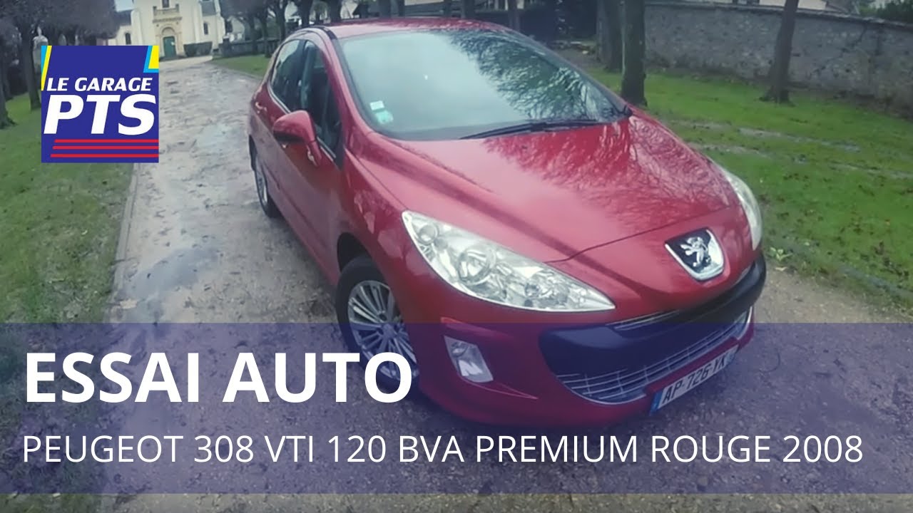 TEST - PEUGEOT 308 VTI 120 BVA PREMIUM ROUGE 2008 - FRANCE