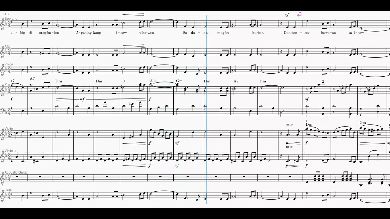 Dandansoy (Folksong) Musescore