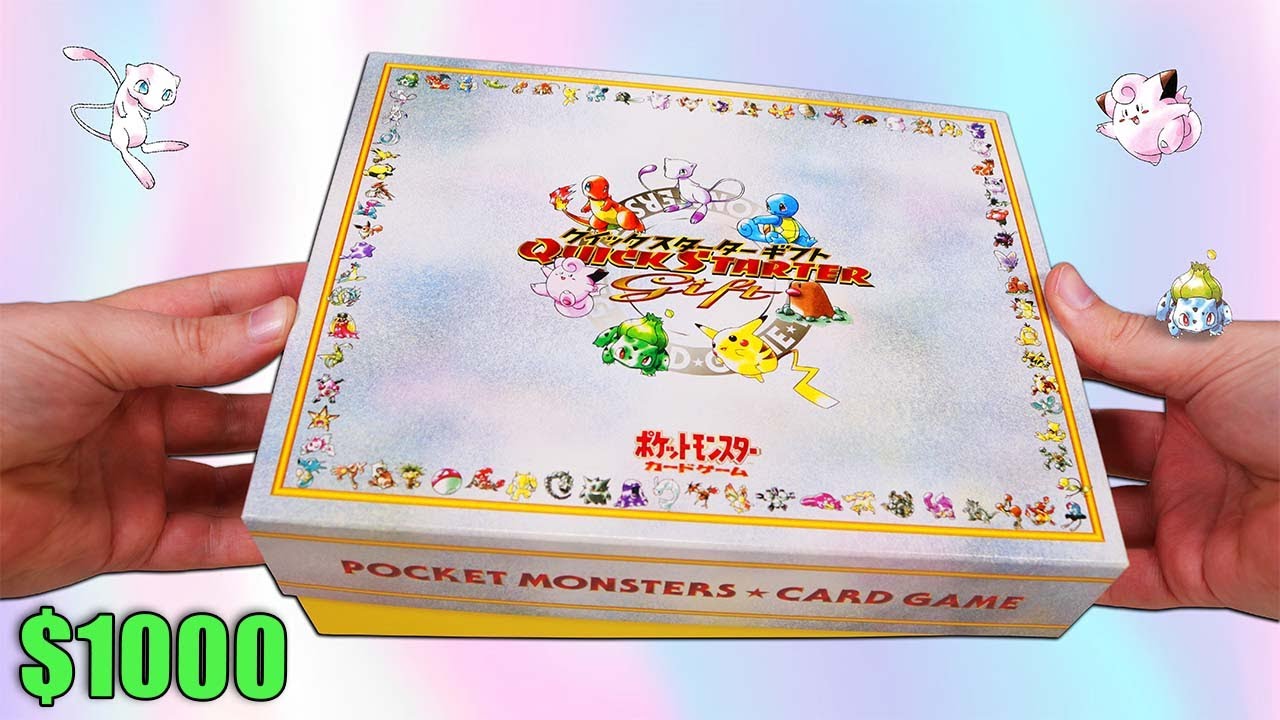 Opening a Pokemon Quick Starter Gift Set Box (1998)