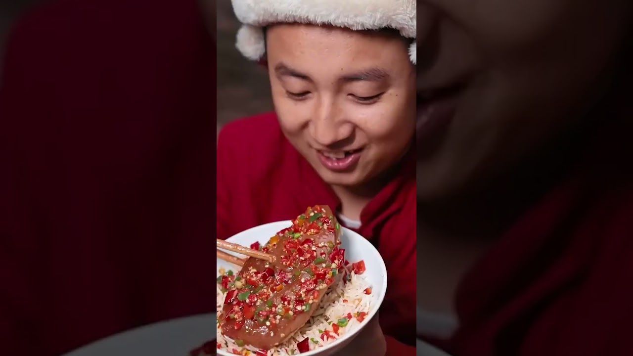 Big Pork Knuckle丨eating spicy food and funny pranks丨funny mukbang丨tiktok video