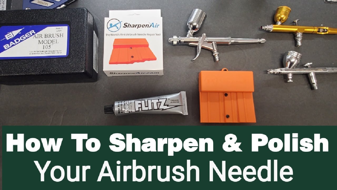 How To Sharpen & Polish Your Airbrush Needle - Easy Airbrush Maintenance