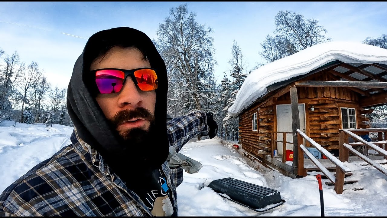 3 Nights at Byers Lake Denali State Park Winter Cabin Alaska