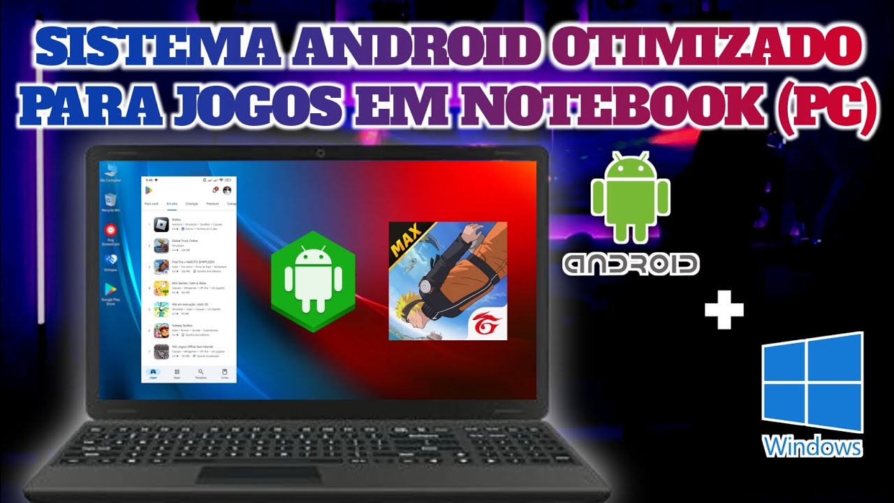 🔥SISTEMA ANDROID OTIMIZADO PARA JOGOS EM NOTEBOOK E PC (FRACO) DUAL BOOT passo a passo.