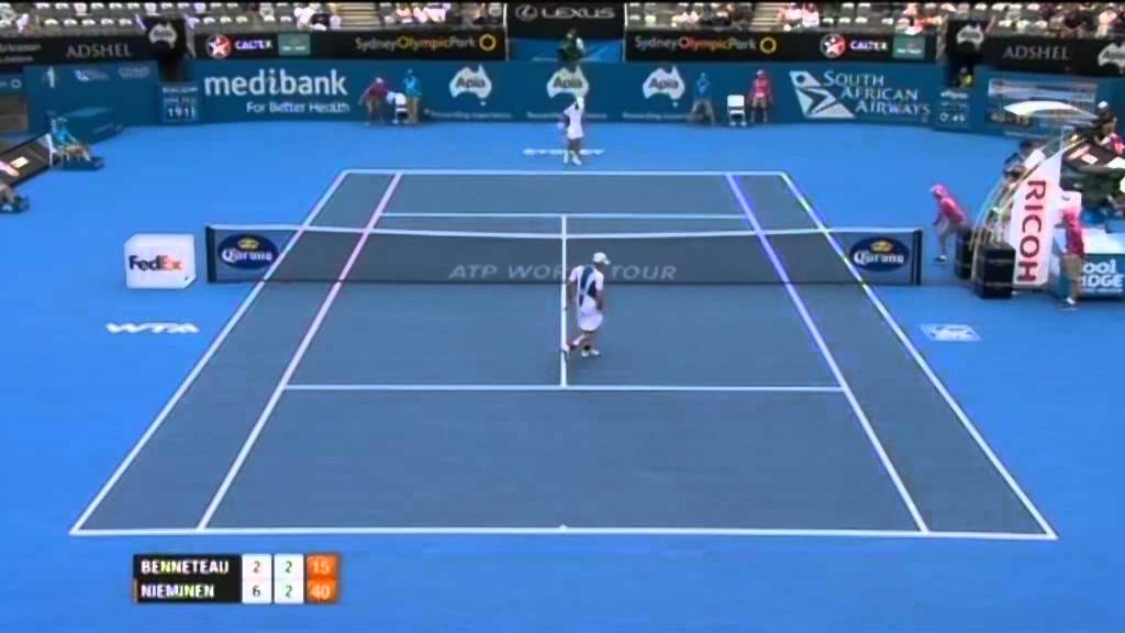 Jarkko Nieminen v Julien Benneteau - Men's Singles Final: Sydney International 2012