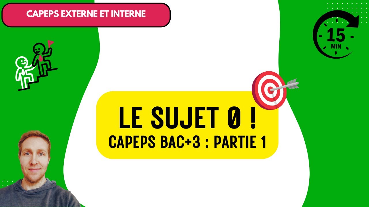 🚀 Sujet 0 CAPEPS Bac+3 – Les attendus expliqués + focus sur l’apprentissage moteur.