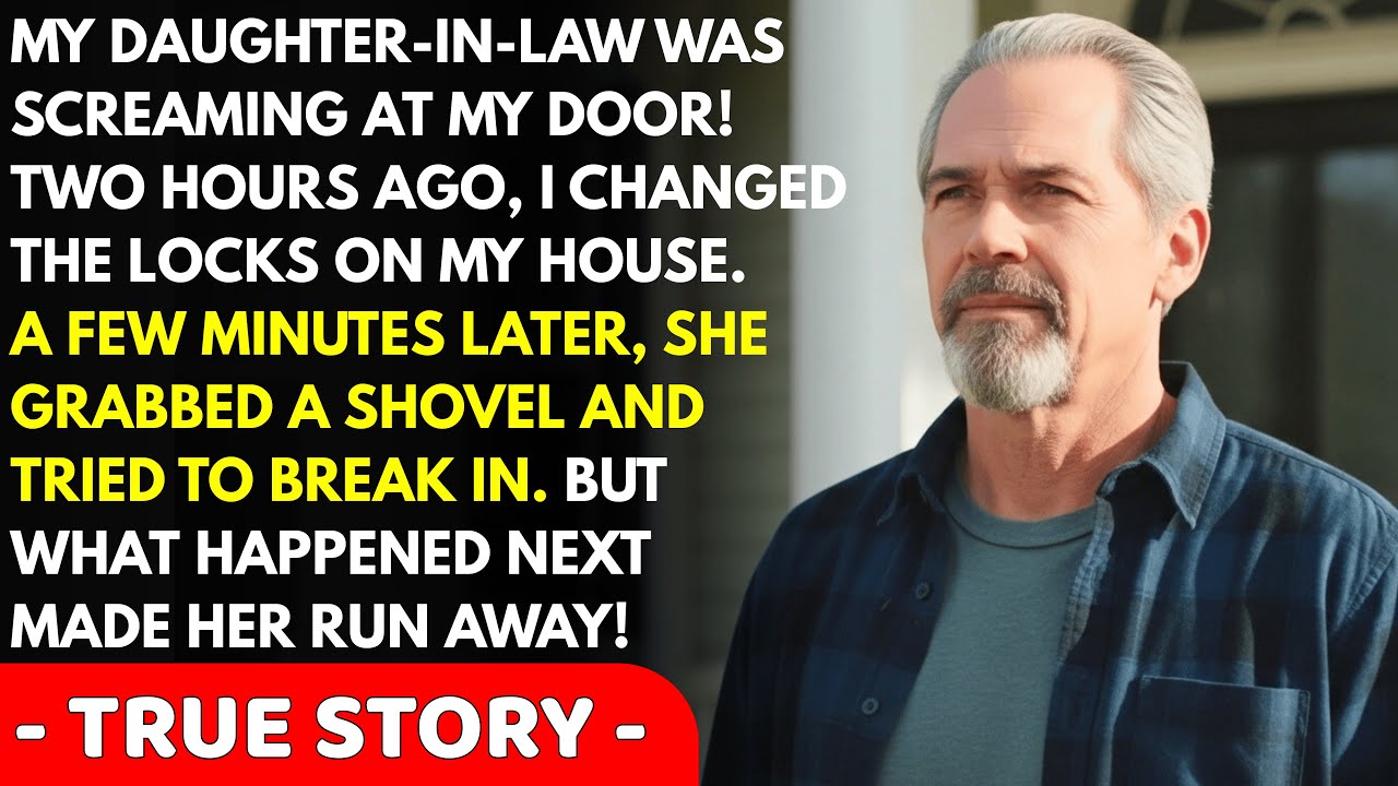 My DIL Screamed And Attacked My Door With A Shovel After I Changed The Locks On My House. Minutes...