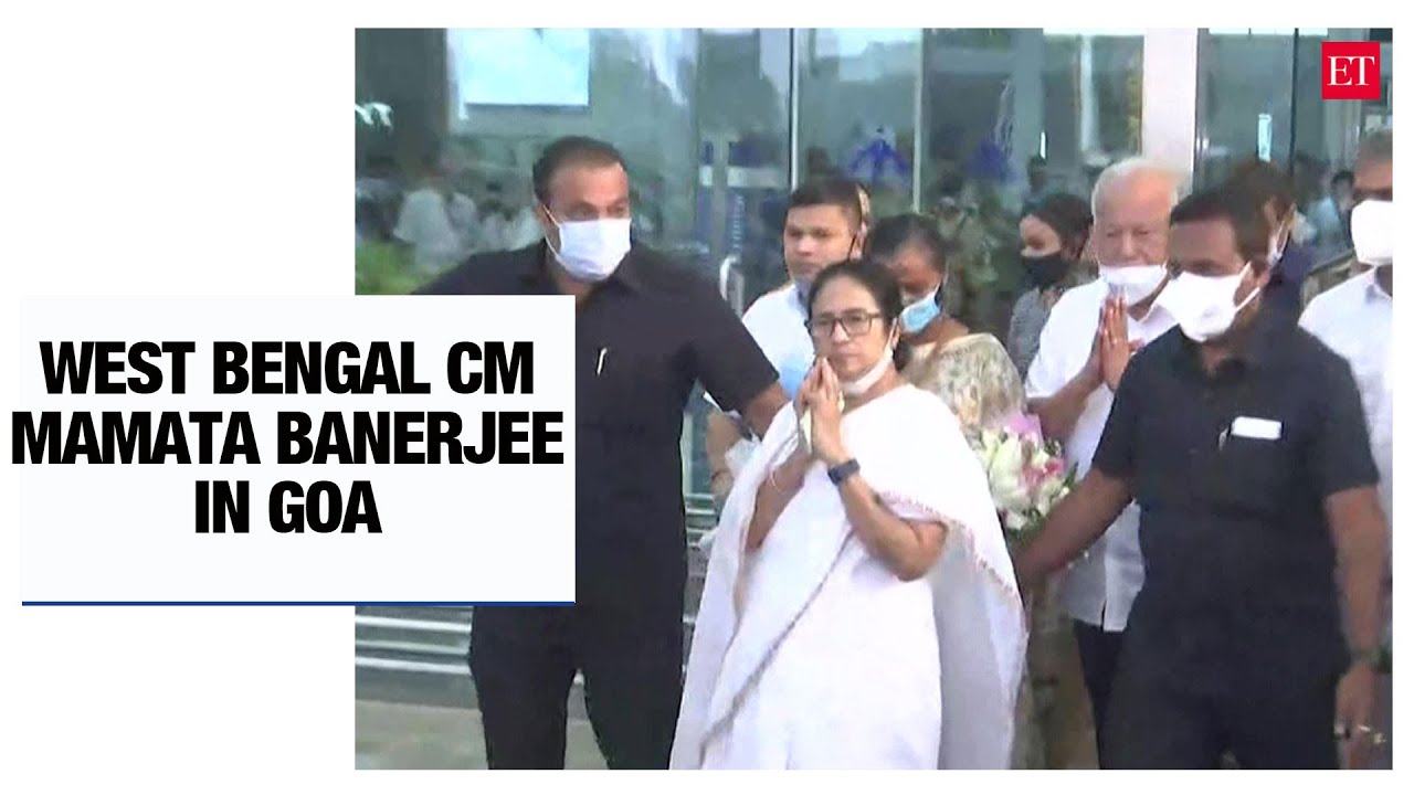 Watch: West Bengal CM Mamata Banerjee in Goa; visuals from Dabolim airport