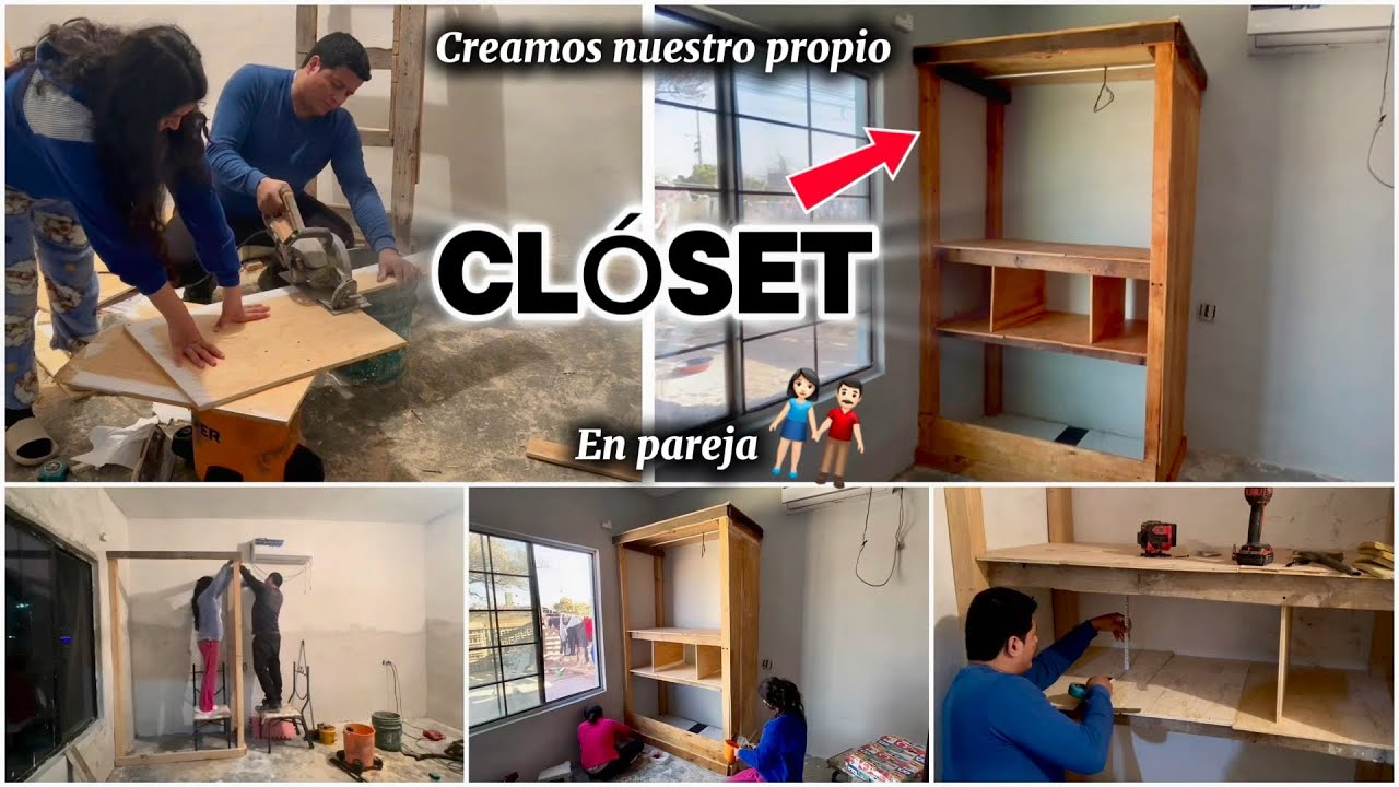 HICIMOS NUESTRO PROPIO CLÓSET 👖👕👚👗  / PROCESO DE VARIAS SEMANAS 🗓️ #cambios #amadecasa #limpieza 