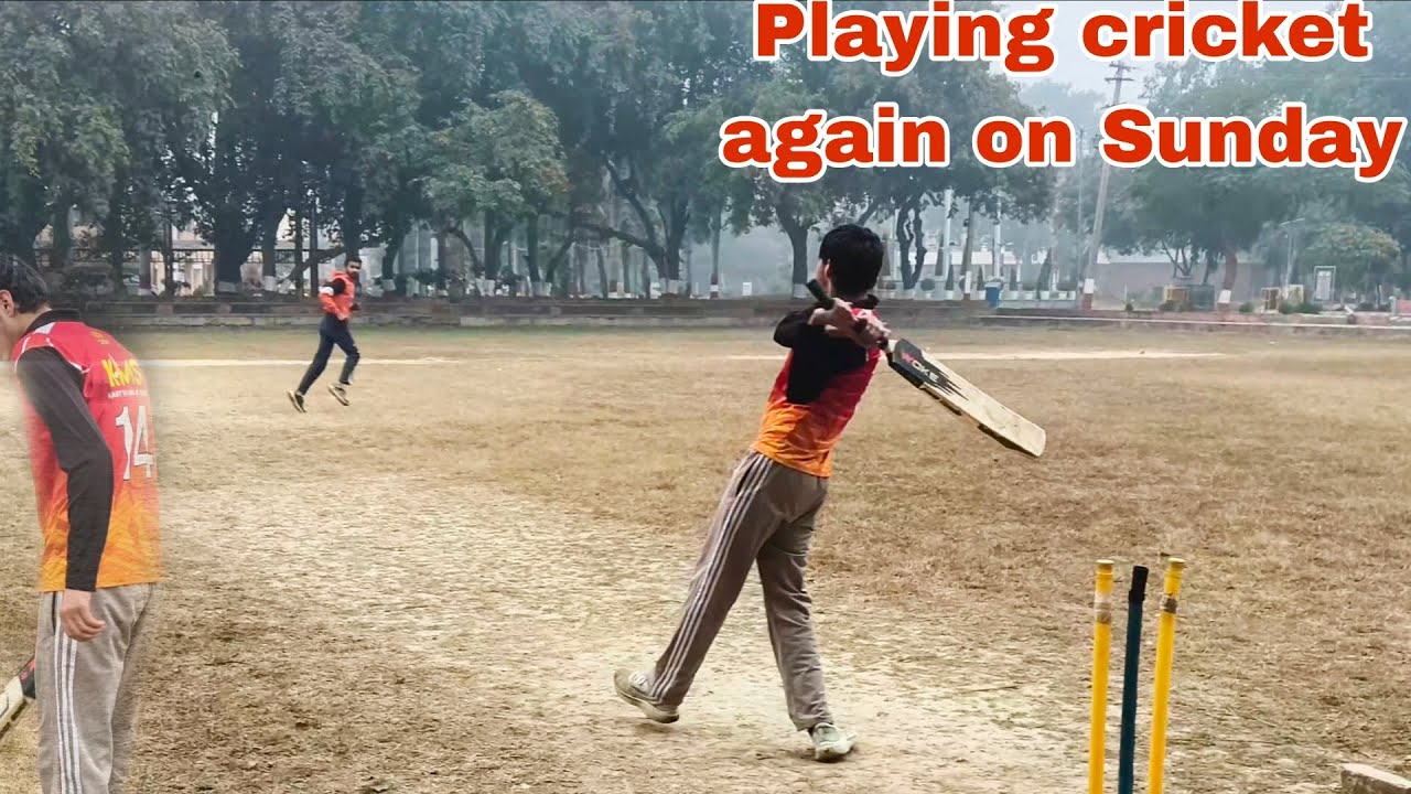 Playing cricket again on ground. #vlog5