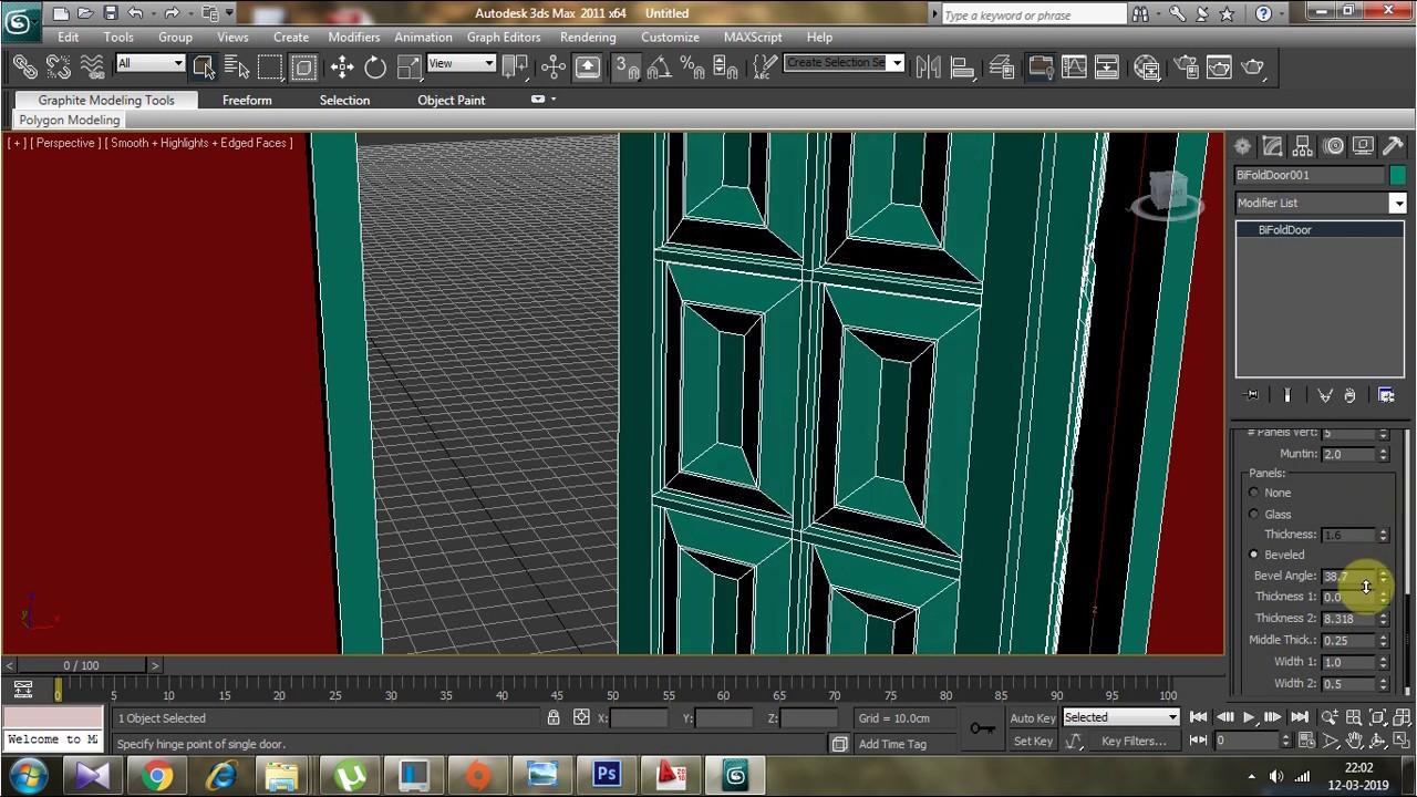 Autodesk 3ds max  door modeling tutorial for beginners