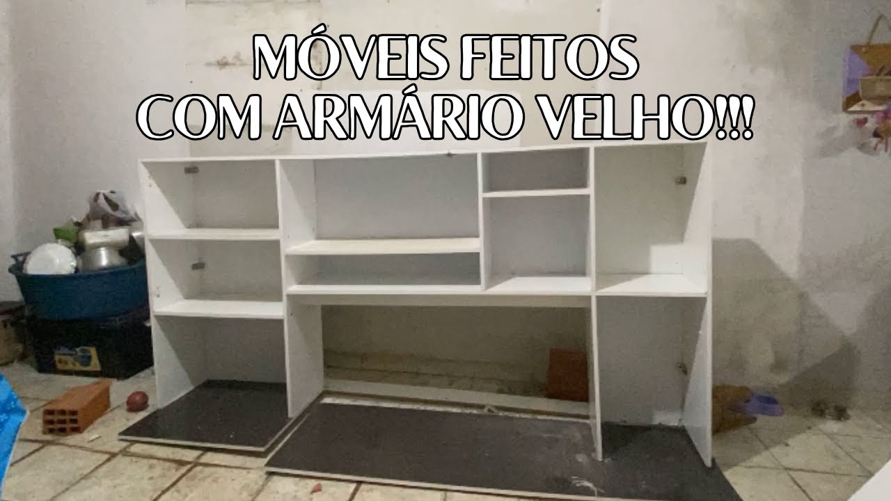 Incrível! Fiz 4 móveis lindos usando um armário velho que iria para o lixo - Ideias DIY
