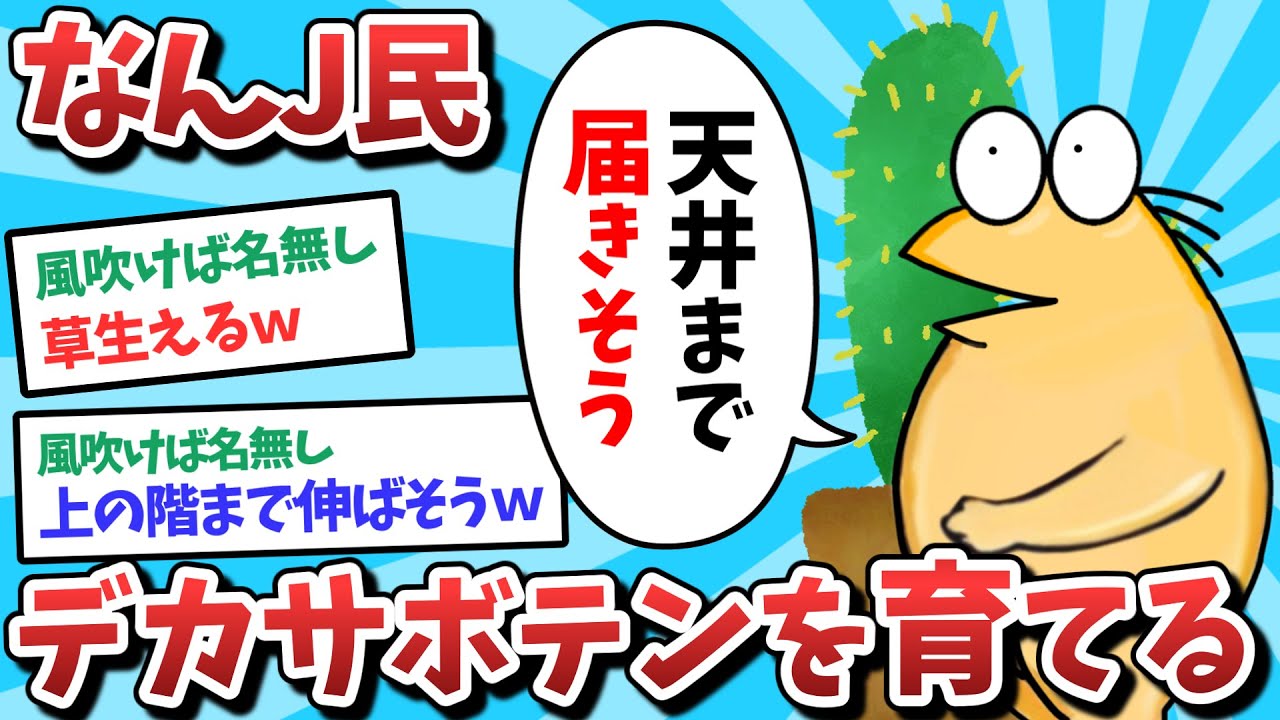 【悲報】なんJ民、デカサボテンを育ててしまうｗｗｗ【2ch面白いスレ】【ゆっくり解説】