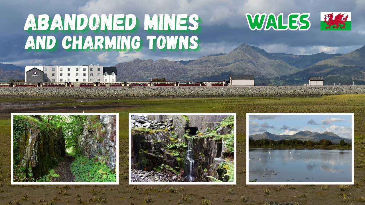 Camping and visiting Dinorwig and Dorothea Quarry, Porthmadog, Cei Ballast and Criccieth 