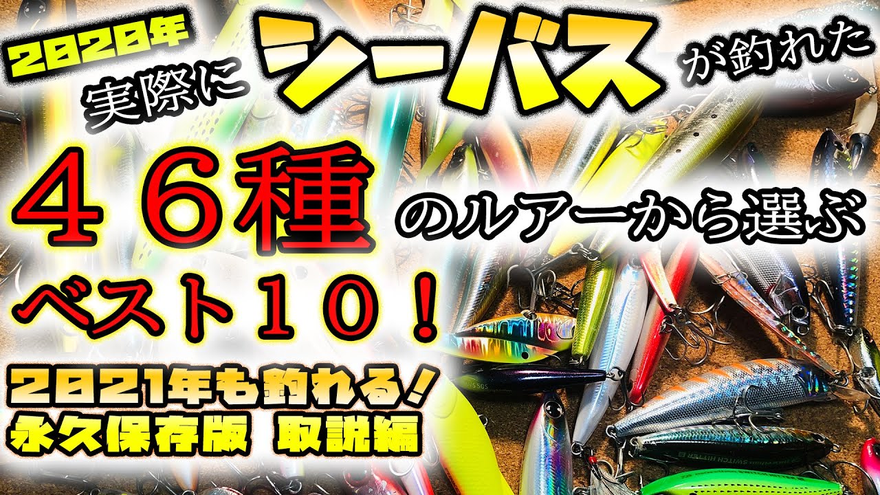 2020年実際にシーバスが釣れた46種のルアーから選ぶベスト10！ - 2021年も釣れる永久保存版取説編 - 東京湾シーバス