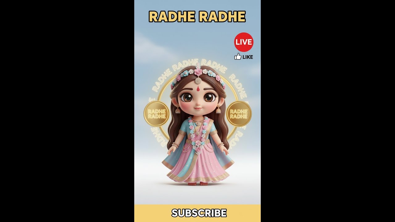 Radhe Radhe 🦚 | shri Radha naam jap | shri krishna bhakti ✨ #krishnabhakti #bhaktilive