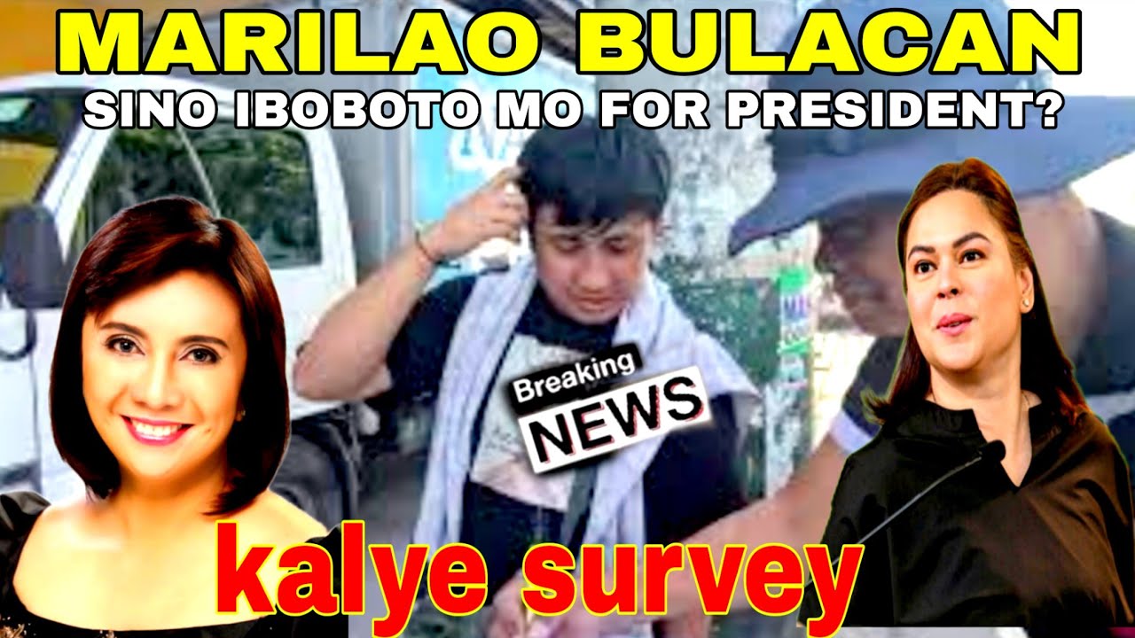 MARILAO TABING ILOG MARKET:SINO IBOBOTO MO SARAH DUTERTE OR LENI ROBREDO?