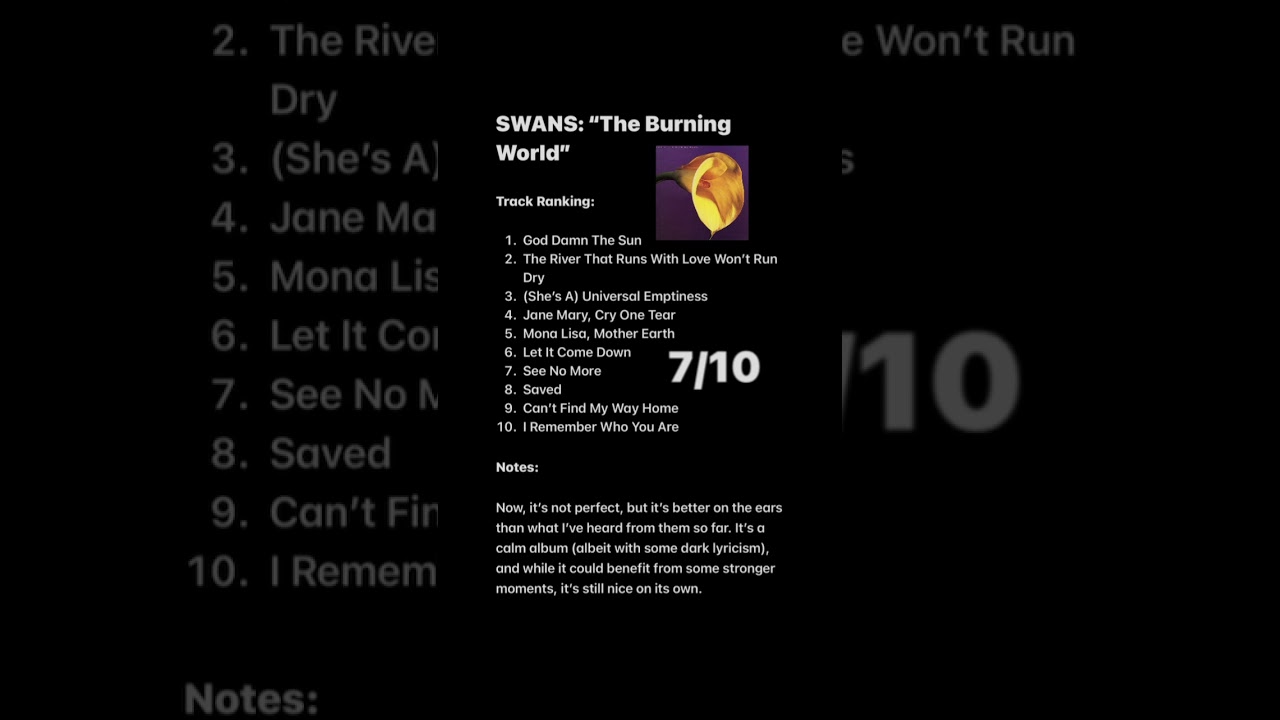 SWANS: “The Burning World” Review 