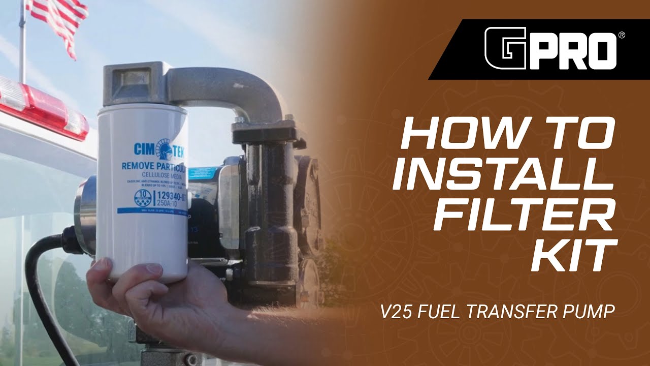 GPRO V25 Fuel Transfer Pump | GPI Filter Kit Installation