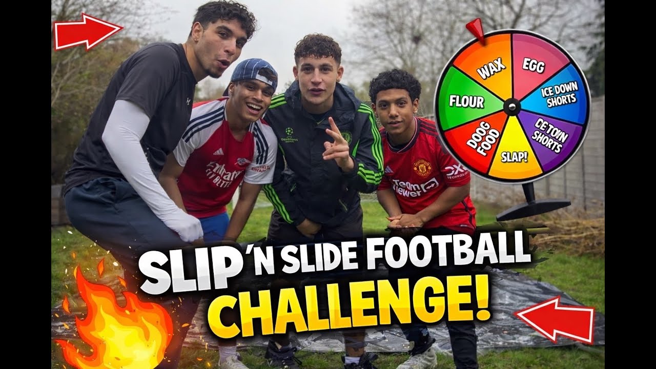 SLIP AND SLIDE FOOTBALL CHALLENGE-WITH EXTREME FORFEITS