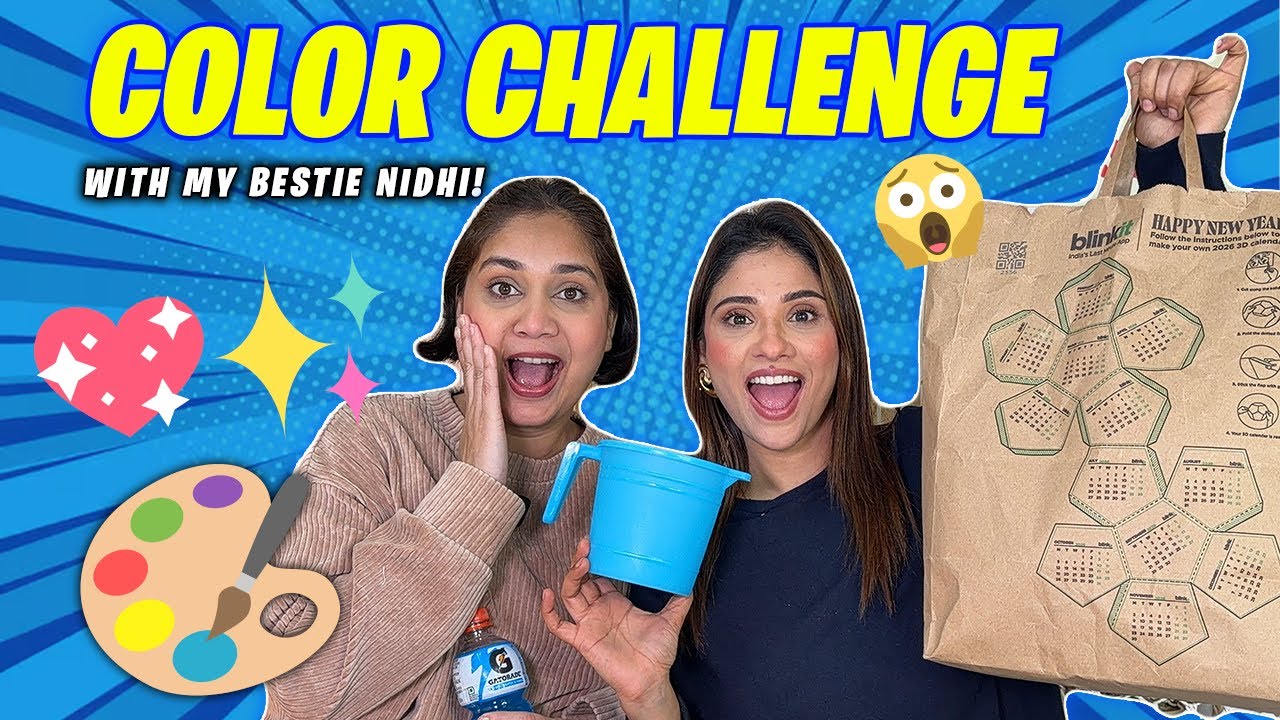 POV: Same color, zero planning, full chaos 🎨😂 || color challenge ft. @NidhiK 