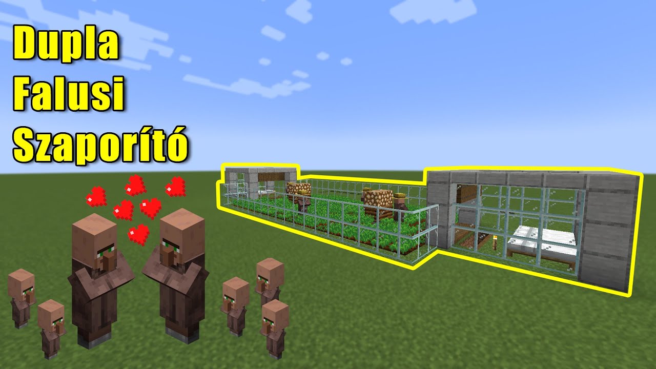 Dupla falusi szapor&iacute;t&oacute; | Minecraft Tutorial Magyarul | 1.19.3 Java