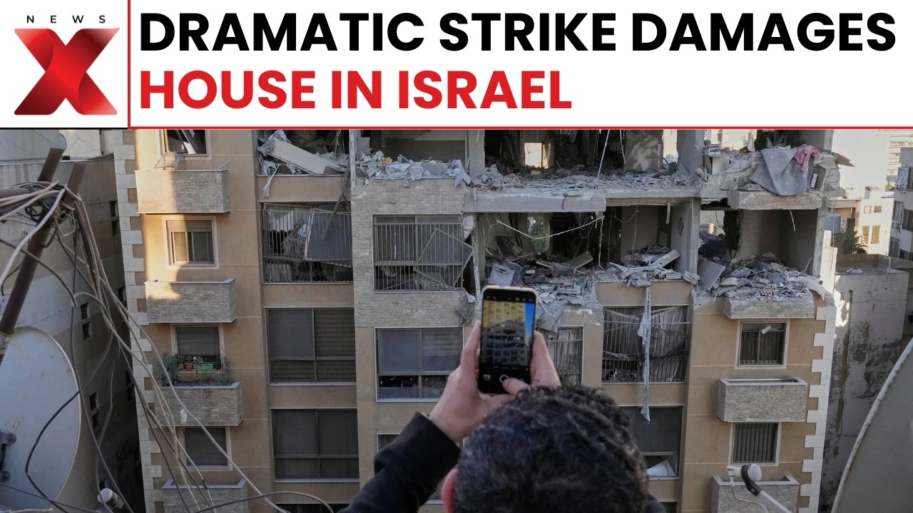 Iranian Strike Damages House in Central Israel, Security Teams Inspect Site