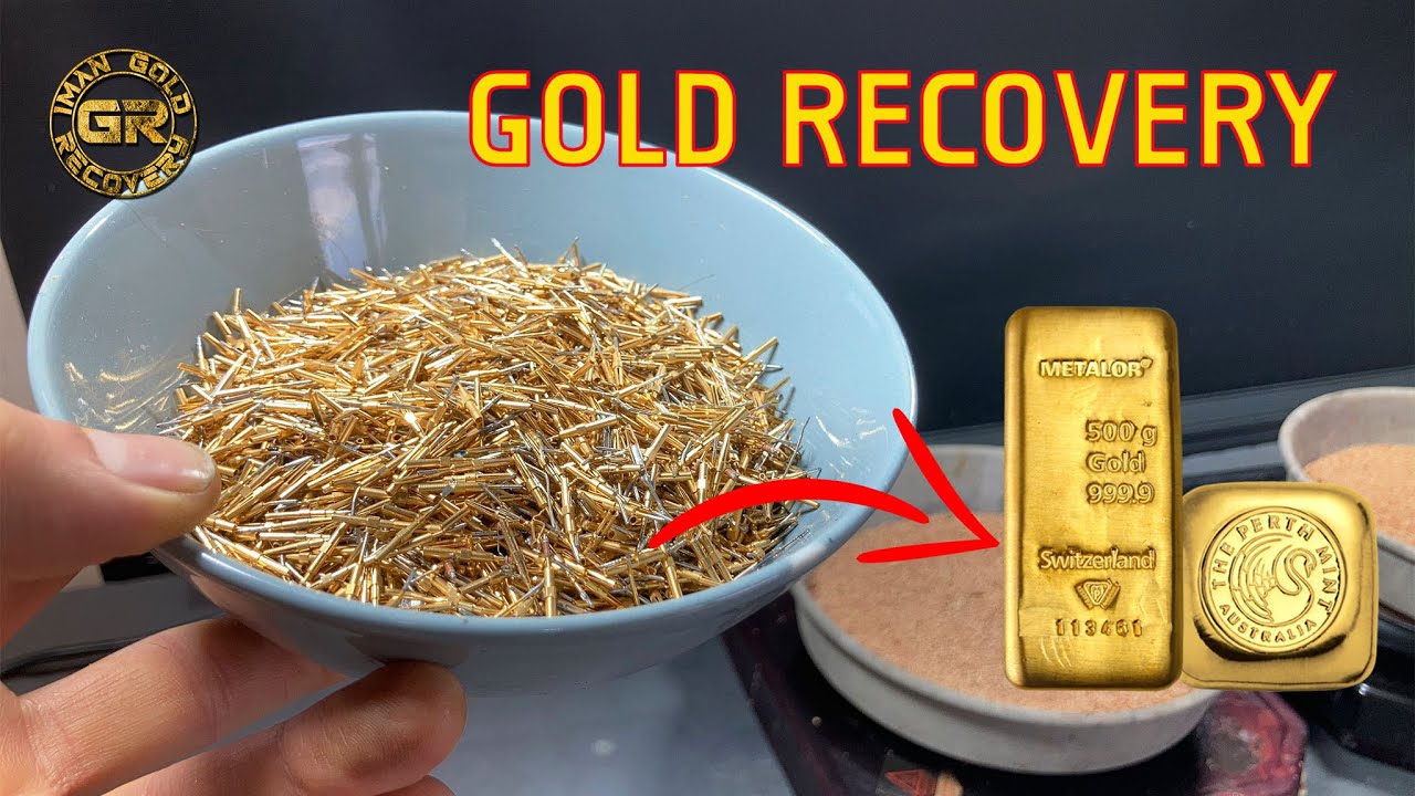 Извлечение золота из высококачественных электронных контактов