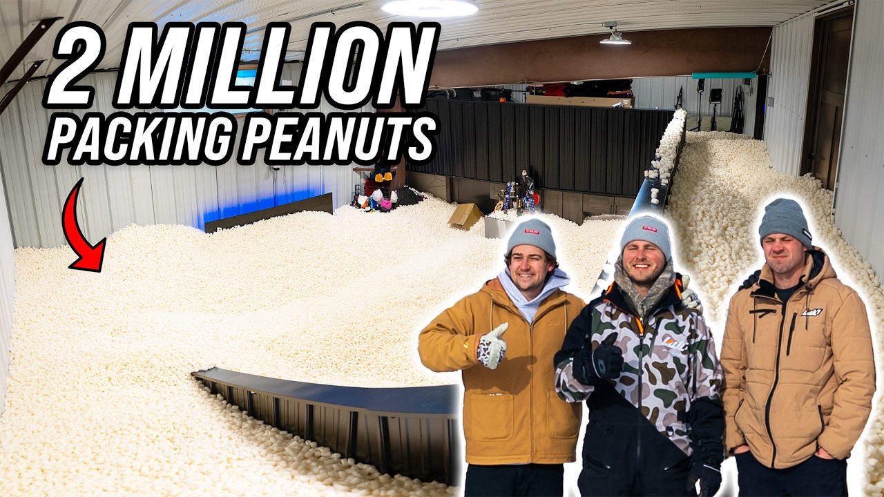 Cleaning up 2 Million Packing Peanuts