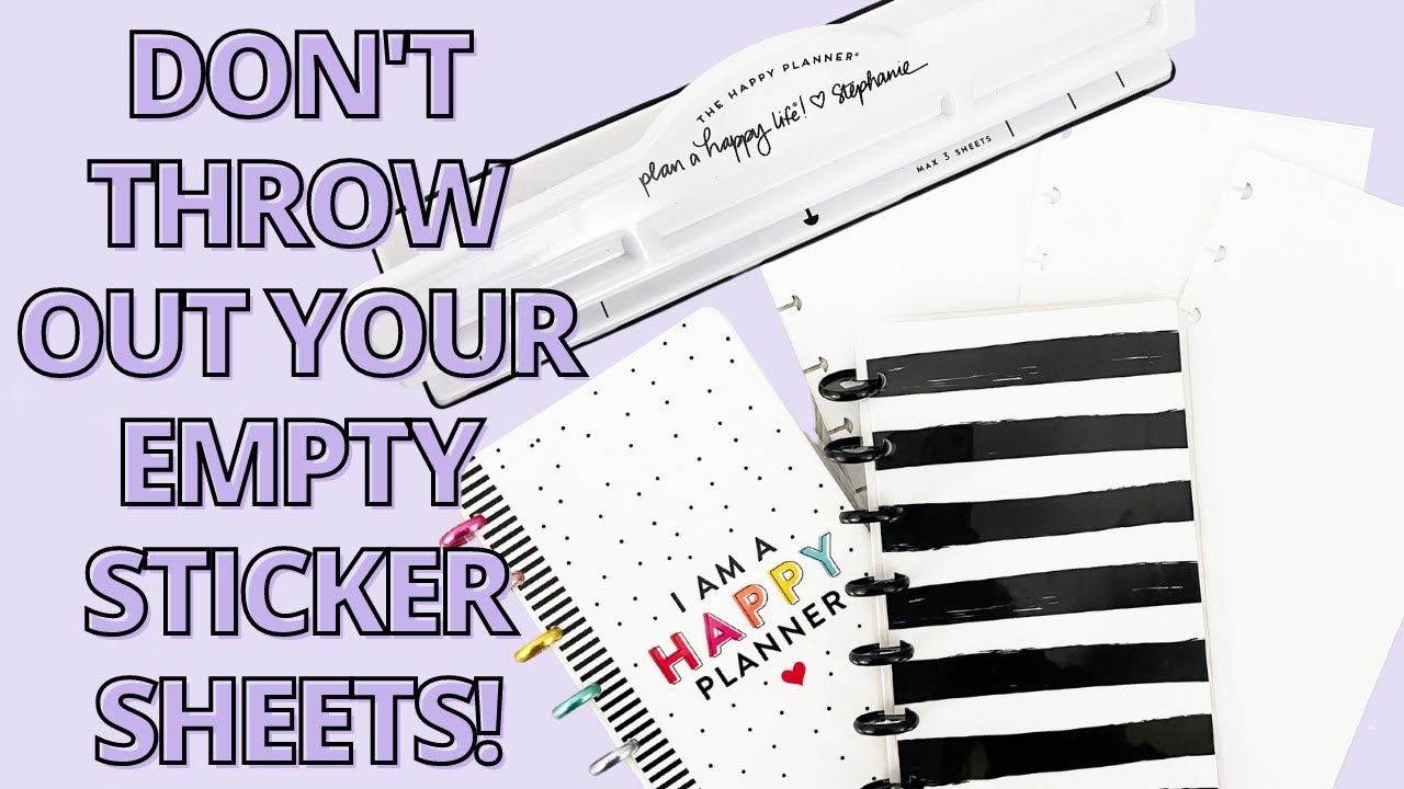 DON'T THROW OUT YOUR EMPTY STICKER SHEETS | PLANNER ORGANIZATION TIP