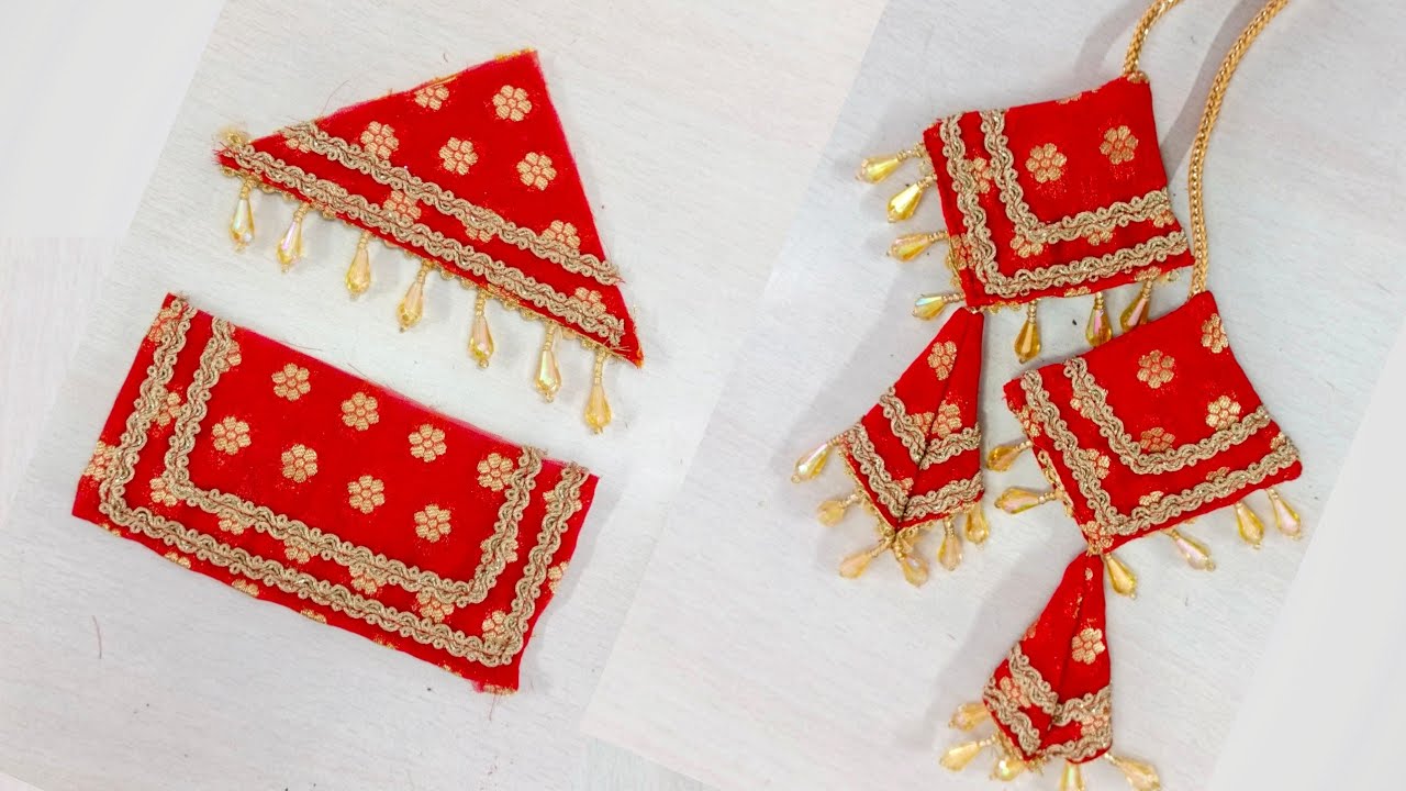 Beautiful fabric latkan ❤😍// latkan design #latkan​ #latkandesign​ #latkanmaking​ #tassels #diy 
