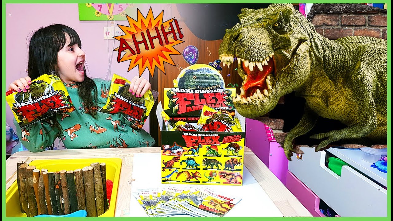 L'invasione dei Dinosauri Allungabili! 🦖  Maxi Dinosaur Flex Animals