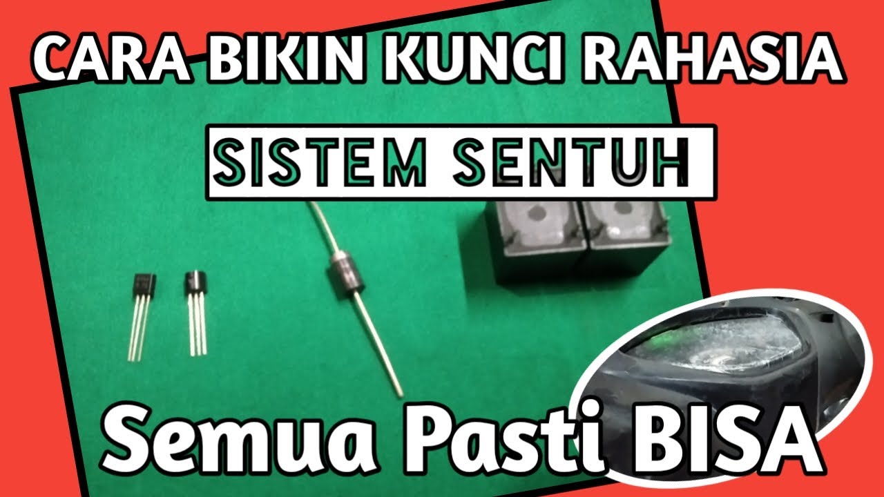 CARA BIKIN KUNCI RAHASIA SISTEM SENTUH  || Jarimu Pengaman Motormu