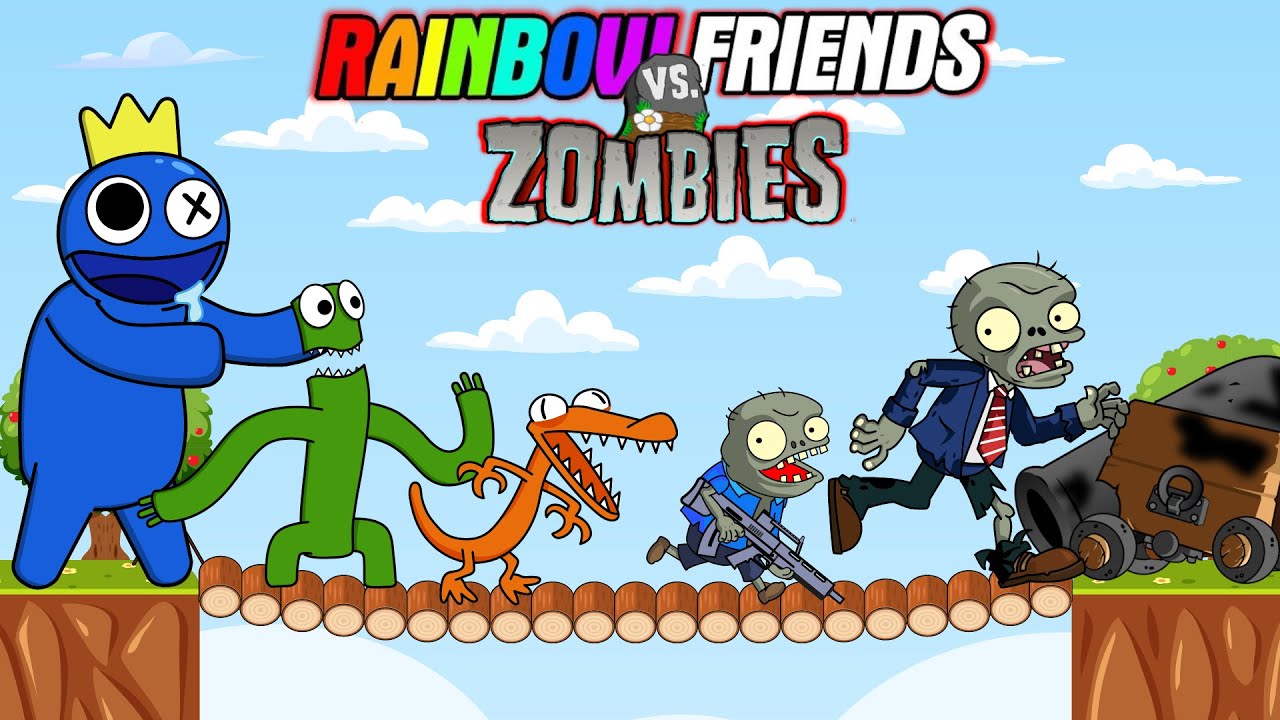 Rainbow Friends Vs Zombies #2: Rainbow Friends in Plants vs Zombies - Who Will Win???